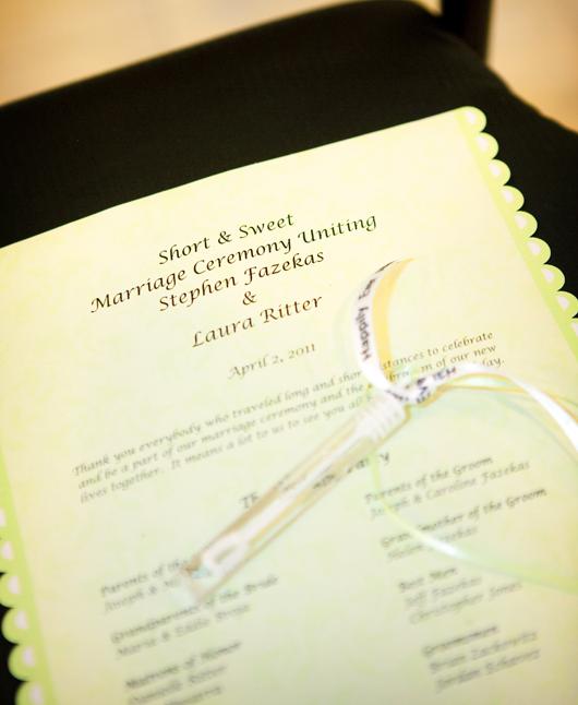 Making your own ceremony program simple